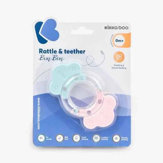 Bonbon Pink Baby Rattle & Teether Toy