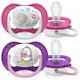 Philips-AVENT SCF080/08 Ultra Air, orthodontic, 6-18 months, Purple/Pink.