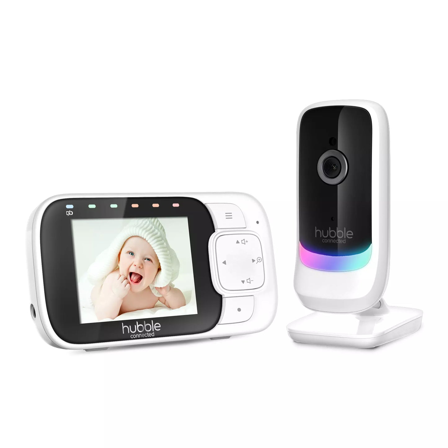 Hubble Nursery View Glow – 2.8” Smart Baby Monitor with Night Light & Remote Camera Control