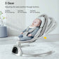 Electric Baby Swing for Infants to Toddler – 5 Sway Motions, Bluetooth Music, Remote Control, 5-Point Harness, Foldable Portable Swing with Mosquito Net (0–12 Months, Up to 20lbs)