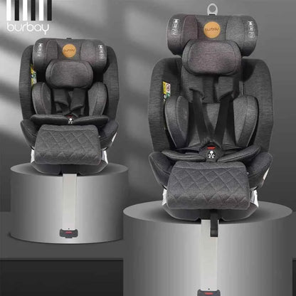 Burbay AG108 360° Rotating Baby Car Seat  – ISOFIX Convertible Child Safety Seat with Side Impact Protection, Reclining Design & Adjustable Headrest (0–8 Years)