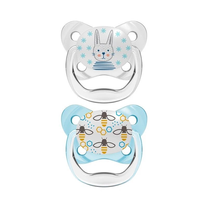 Dr Brown's PreVent Butterfly Soothers Blue 0-6m Sterilizer Safe BPA free 2Pk. - Adenzo Comfies