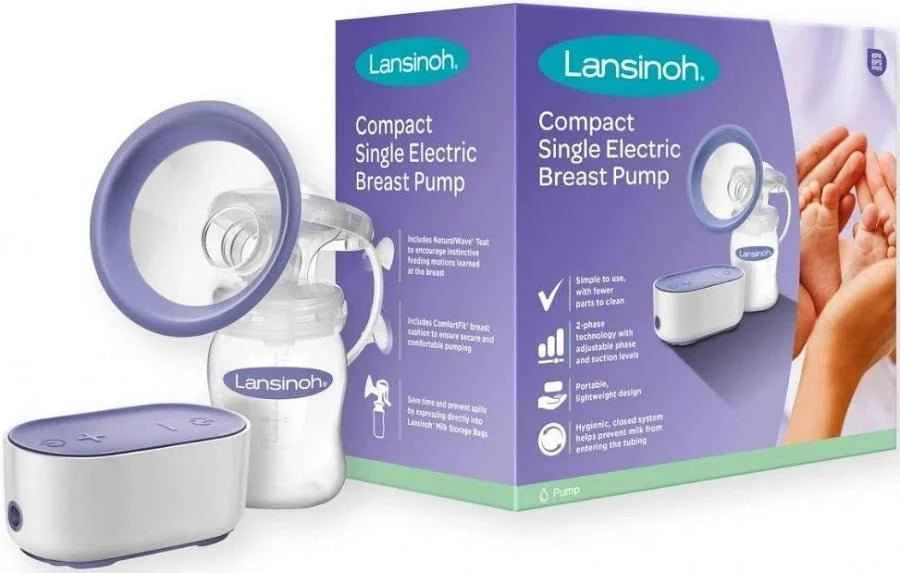 Lansinoh Compact Single Electric Breast Pump.
