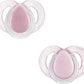 Tommee Tippee Night Time , Symmetrical Orthodontic Design, BPA-Free Silicone, 18-36m, Pack of 2 Dummies