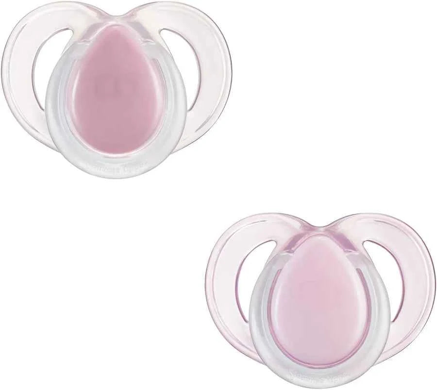 Tommee Tippee Night Time , Symmetrical Orthodontic Design, BPA-Free Silicone, 18-36m, Pack of 2 Dummies