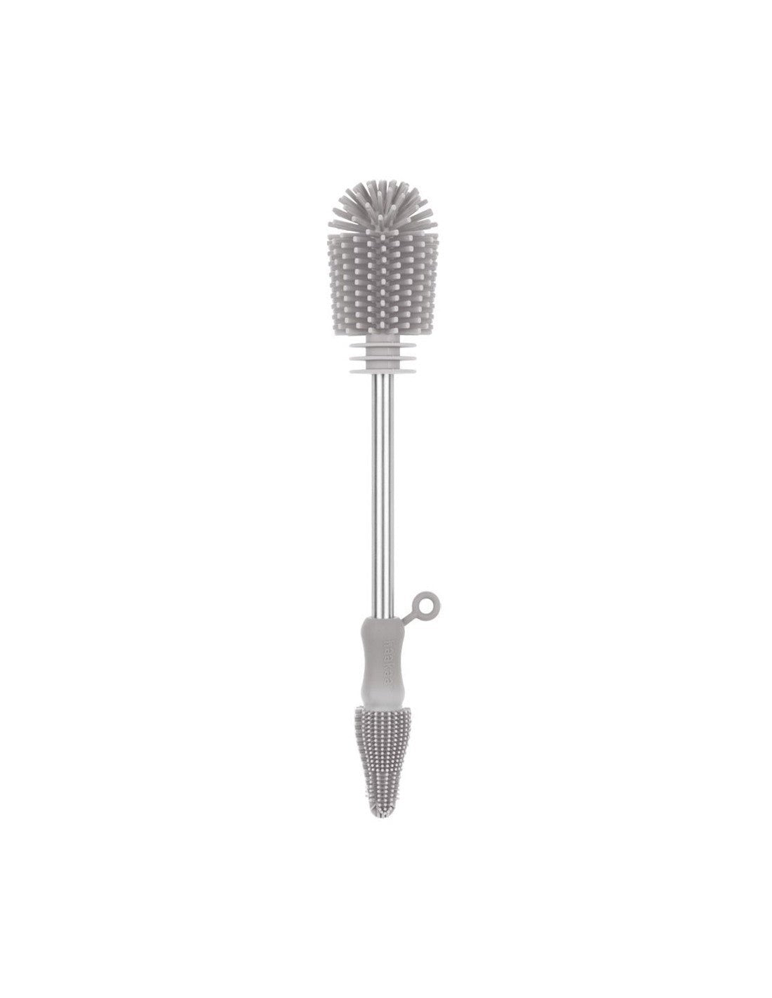 Double sided cleaning brush Soft - Grey - Adenzo Comfies