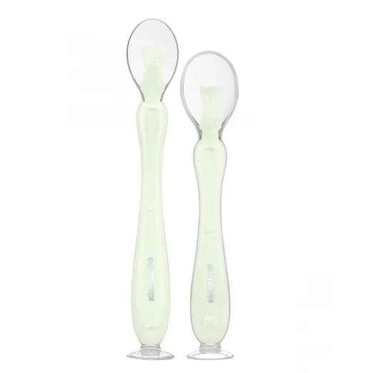 Kikkaboo Silicone spoons with suction cup 2pcs - Adenzo Comfies