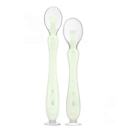 Kikkaboo Silicone spoons with suction cup 2pcs - Adenzo Comfies