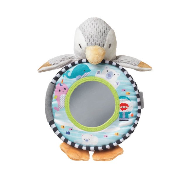 Penguin Soft Touch Baby Book – Interactive Crinkle & Peek - a - Boo Story Book with Mirror, Teether - Friendly, 0+ Months - Adenzo Comfies