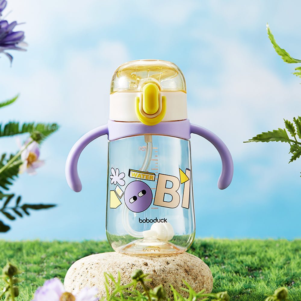 Bobo duck Baby Learning Cup – BPA-Free Sippy Cup with Leak-Proof Straw for Easy Baby Self-Feeding - Adenzo Comfies