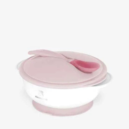 kikkaboo Suction bowl Mint/pink With heat sensing spoon - Adenzo Comfies