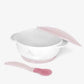 kikkaboo Suction bowl Mint/pink With heat sensing spoon - Adenzo Comfies