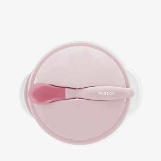 kikkaboo Suction bowl Mint/pink With heat sensing spoon - Adenzo Comfies