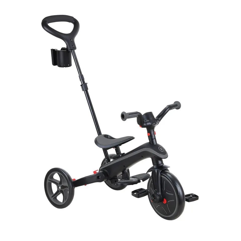 Doona Liki Trike S5 - Premium Foldable Trike for Toddlers, Kids/Baby Tricycle Stroller with Cushion Seat, UPF 50+ Sun Protection & Harness, Parental Control, Ages 10 Months to 3 Years, Midnight,Black - Adenzo Comfies