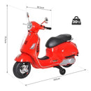 Kids Electric Ride On Scooter Motorcycle 6V with Lights - Red.