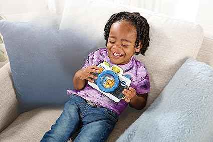 VTech Snap & Smile Camera, Toy Camera for Pretend Play, Interactive Toy with Songs & Melodies, Develops Motor Skills, Gift for Ages 12, 18, 24 Months+, English Version - Adenzo Comfies