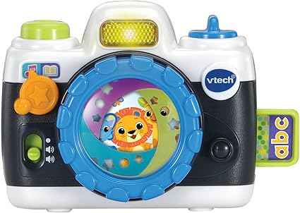 VTech Snap & Smile Camera, Toy Camera for Pretend Play, Interactive Toy with Songs & Melodies, Develops Motor Skills, Gift for Ages 12, 18, 24 Months+, English Version - Adenzo Comfies