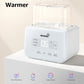 Grownsy 8-in-1 Baby Bottle & Milk Warmer with Timer, Dual Bottle Warming and Steam Sterilizer