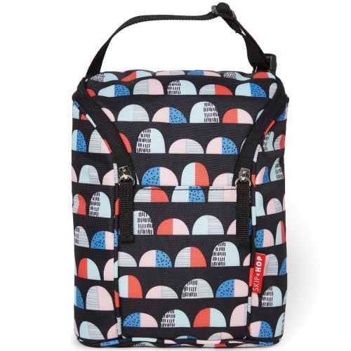 Skip Hop Grab & Go Double Bottle Bag – Abstract Dots - Adenzo Comfies