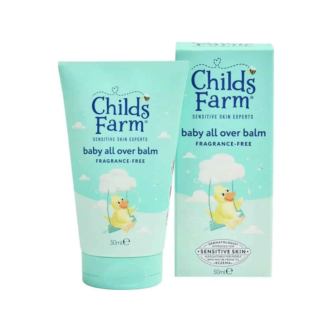 Child's Farm Baby All Over Balm, Fragrance Free | Soothing, Moisturising & Hydrating | Suitable for Newborns with Dry, Sensitive & Skin, 50ml - Adenzo Comfies