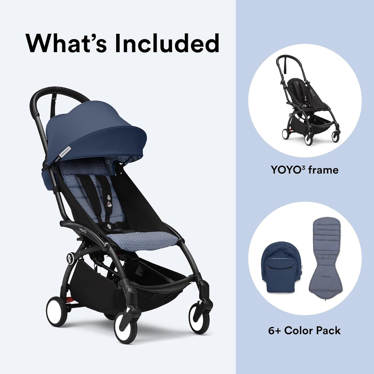 Yoyo Babyzhen 2-in-1 Convertible Baby Stroller – All-Terrain Travel Pram, Reversible Seat, Shock Absorbing, Compact Fold - Adenzo Comfies
